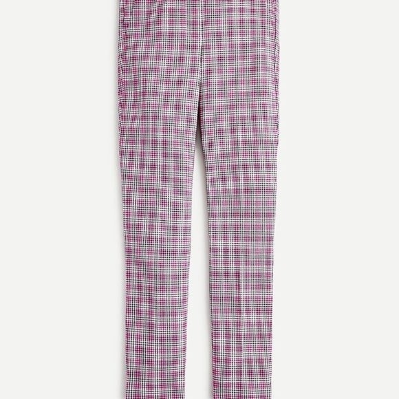 J. Crew Cameron slim crop pant in pink plaid 6 - Picture 1 of 9
